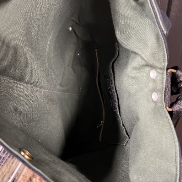 Carson Rogers Carogi Painted Face Backpack Convertible Bag 15"x14" - Picture 7 of 7